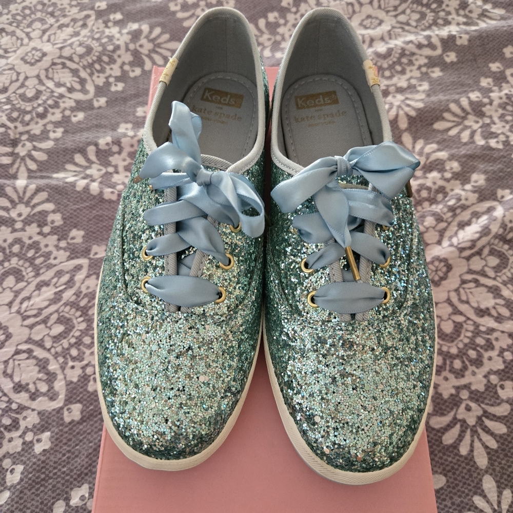 Keds Women's Glitter Sneakers - Blue